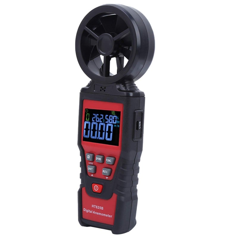 Wind Speed Tester Portable Airflow Meter With Low Friction Bearing Technology For Fan Manufacturing No Battery Included - Image 2