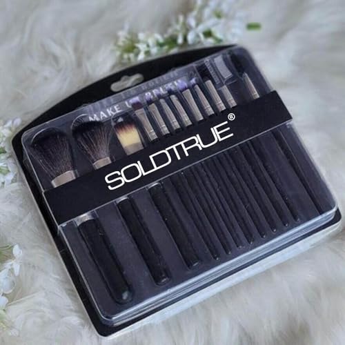 SOLDTRUE Premium Makeup Brush Set Of 12 Pieces For Professional Party Makeup Foundation Eyeshadow Ebbrow mascara Brushes Face Powder Brush (Multicolor) - Image 1