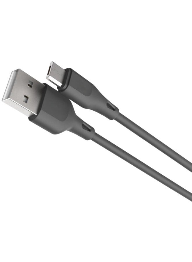 بروماس كيبل شاحن USB A الى مايكرو أصلي و بجودة عالية 1 متر, متوافق مع اجهزة الاندرويد و ايضاً يدعم شحن يد سوني 4 - Image 3