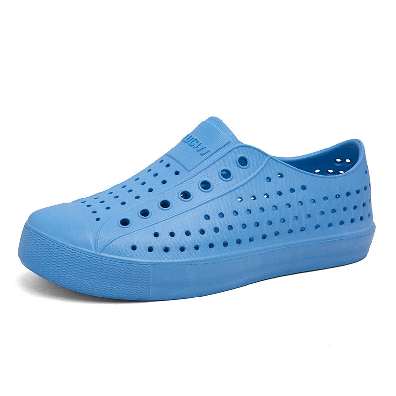 Luchi Men'S Clogs, Closed-Toe Sandals, Water-Resistant Beach Hollow Shoes, Summer Breathable Non-Slip Korean Style - Image 1