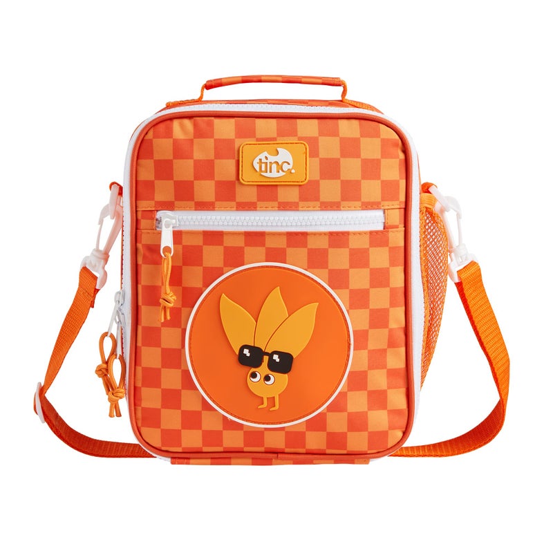 Tinc Kids Insulated Lunch Bag for Boys  Girls With Adjustable Strap  Bottle Holder  Water Resistant Leakproof Cooler Bag for School or Home  Ojay Orange
