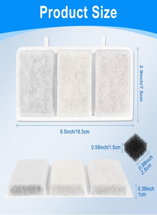 Cunina 24PCS Cat Fountain Filters - Compatible with Petory, 74oz/2.2L Automatic Replacement Filters & Foam - Image 4