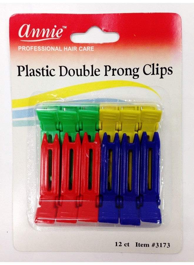 Annie Plastic Double Prong Clips 3173 - Image 2