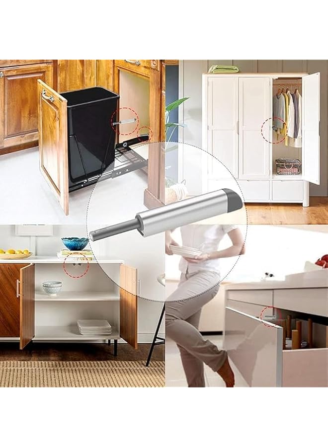 promass Magnetic Push Latch, Push-Open Cabinet Hardware Door Latch, Heavy Duty Magnet Push Release Door Latch for Kitchens, RVs, Closets, Tips (Silver 4pc) - Image 4