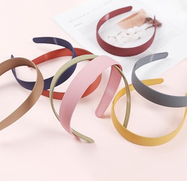 HOMEMATES 12 Pcs Matte Plastic Headbands – Fancy Hair Bands with Teeth Comb Design, Non-Slip and Comfortable Hair Accessories for Women and Girls - Image 4