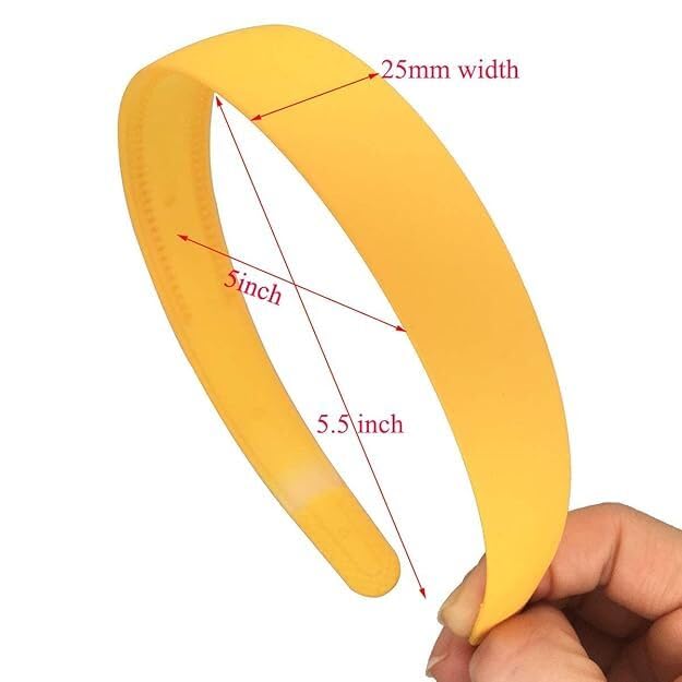 HOMEMATES 12 Pcs Matte Plastic Headbands – Fancy Hair Bands with Teeth Comb Design, Non-Slip and Comfortable Hair Accessories for Women and Girls - Image 2