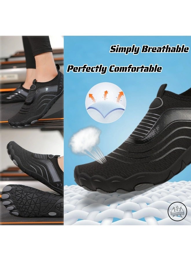 شيبشيب أحذية مائية بصندوق أصابع واسع للنساء والرجال، قابلة للارتداء بسهولة وغير قابلة للانزلاق، تجف بسرعة لأحوال السباحة واليوغا والمشي في الهواء الطلق - Image 2