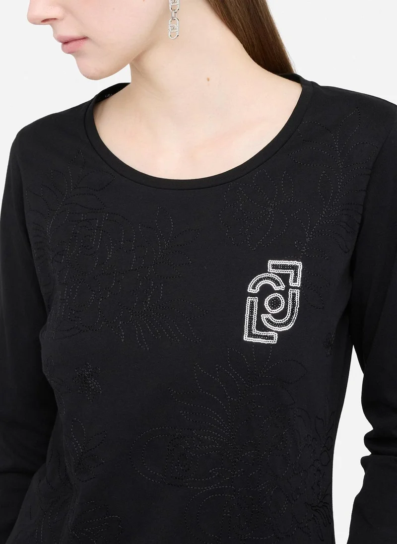 Liu Jo T-shirt with rhinestones
