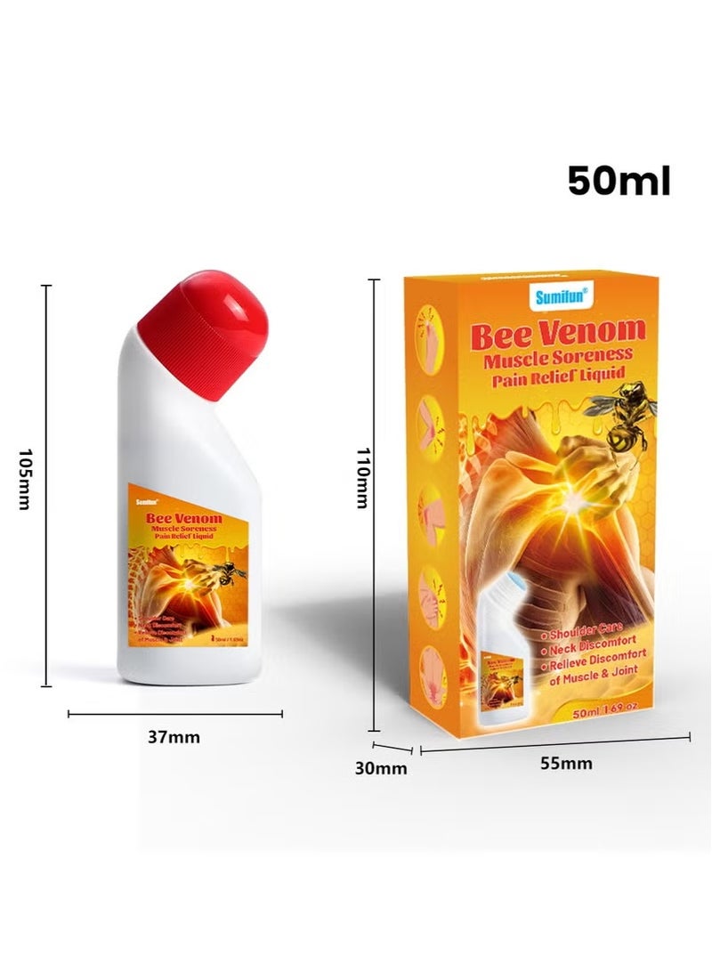 Sumifun Bee Venom Neck Spine Shoulder Joint Fatigue Pain Massage Care Solution 50ml - Image 3
