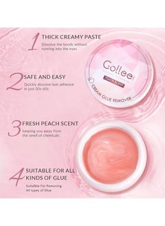 GOLLEE Makeup Remover For Grafting Eyelashes - Peach Flavor 15G  - Image 2