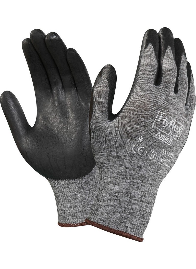 Ansell - Hyflex 11-801 Nitrile Assembly Gloves No:9 12 Pairs - Image 1