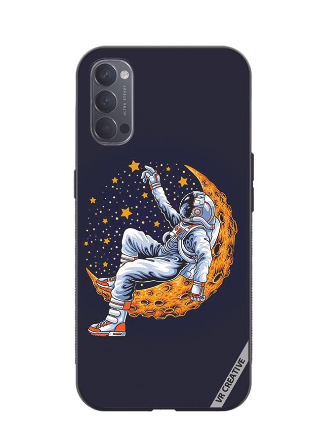 VR CREATIVE Protective Case Cover For Oppo Reno4 Pro 5G Astranaut4 Design Multicolour - Image 1