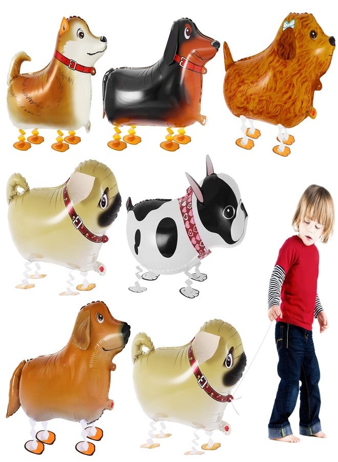 KINYFY 6 Pcs Walking Dog Balloons for Kids,Dog Birthday Balloons,Walking Animal Foil Mylar Balloon,Dog Birthday Decorations for Dog Theme Party Supplies (Dog) - Image 1