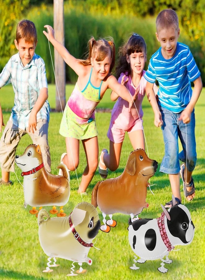 KINYFY 6 Pcs Walking Dog Balloons for Kids,Dog Birthday Balloons,Walking Animal Foil Mylar Balloon,Dog Birthday Decorations for Dog Theme Party Supplies (Dog) - Image 4