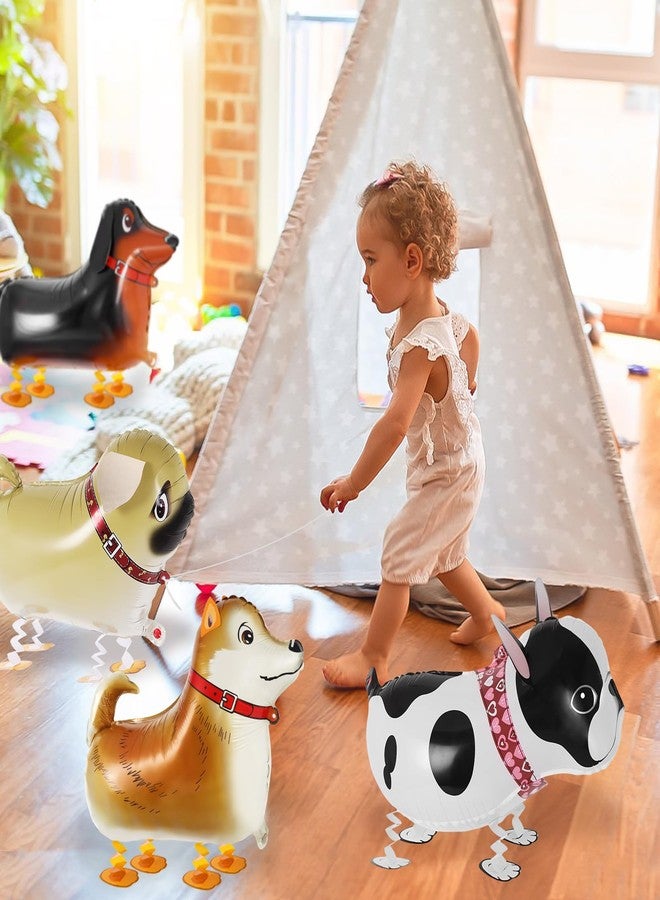 KINYFY 6 Pcs Walking Dog Balloons for Kids,Dog Birthday Balloons,Walking Animal Foil Mylar Balloon,Dog Birthday Decorations for Dog Theme Party Supplies (Dog) - Image 3