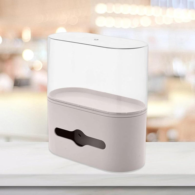 صندوق المناديل الحديث الكريمي مع تخزين مخزن ومنظم جهاز التحكم عن بُعد لديكور غرفة المعيشة - Image 4