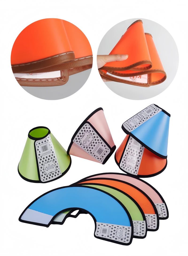 تشو داي طوق ومخاريط تعافي الحيوانات الأليفة للكلاب والقطط بعد الجراحة، طوق مخروطي قابل للتعديل لرقبة الكلب، طوق إليزابيث الإلكتروني الجراحي، يمنع العض ويوقف لعق الجروح - Image 2