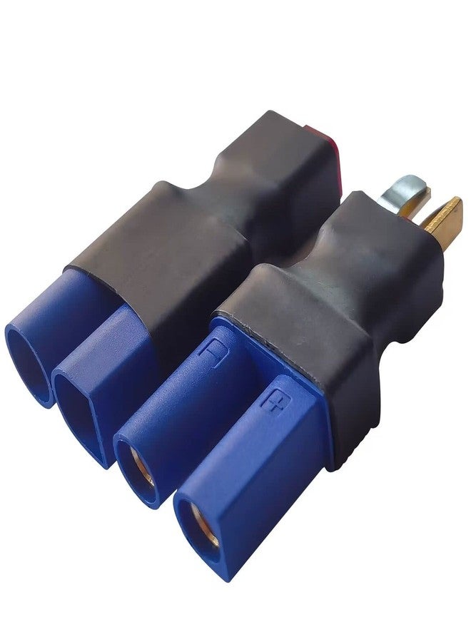 AYECEHI 2Pairs EC5 to T-Plug Deans Style Male Female RC Connector Adapter EC5 Male to T Plug Female, EC5 Female to T-Plug Male Compatible with Arrma E-flite for RC Car Truck Airplane Lipo and More - Image 4