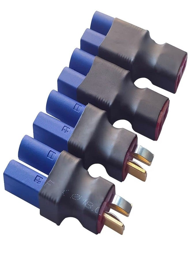 AYECEHI 2Pairs EC5 to T-Plug Deans Style Male Female RC Connector Adapter EC5 Male to T Plug Female, EC5 Female to T-Plug Male Compatible with Arrma E-flite for RC Car Truck Airplane Lipo and More - Image 1