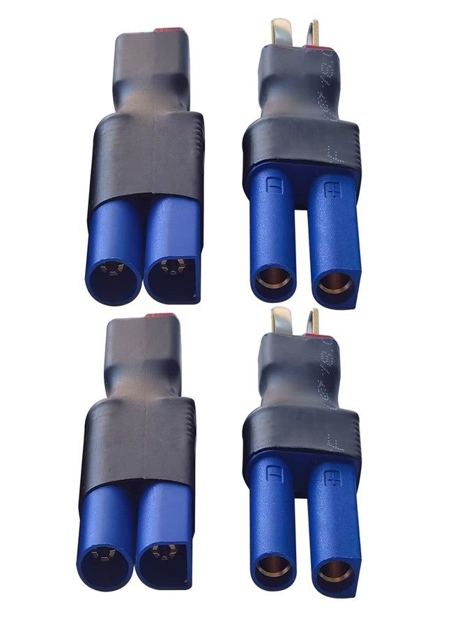 AYECEHI 2Pairs EC5 to T-Plug Deans Style Male Female RC Connector Adapter EC5 Male to T Plug Female, EC5 Female to T-Plug Male Compatible with Arrma E-flite for RC Car Truck Airplane Lipo and More - Image 3