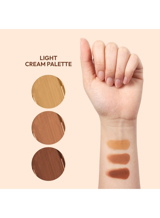 روبي كيسيز لوحة كونتور روبي كيسز 3 في 1، كونتور، إخفاء، إبراز، لوحة صغيرة متعددة الاستخدامات، تدوم طويلاً، سهلة الدمج، لوحة كونتور كريمية للبشرة الدهنية والجافة (من متوسطة إلى سمراء) - Image 3