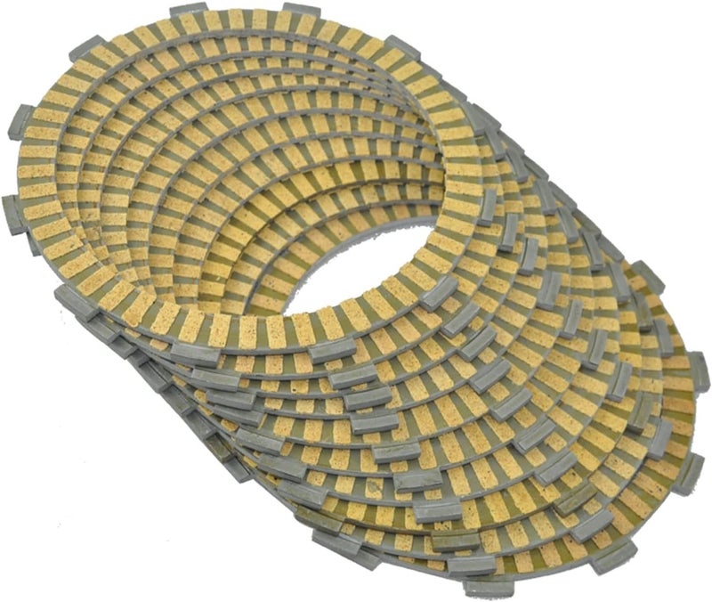 QASULER 10PC Motorcycle Friction Clutch Plates - Image 1