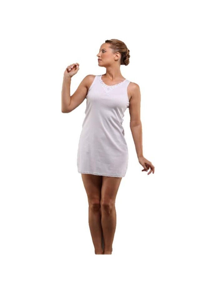 Everyone قميص داخلي متوسط من القطن أبيض للسيدات - Image 1