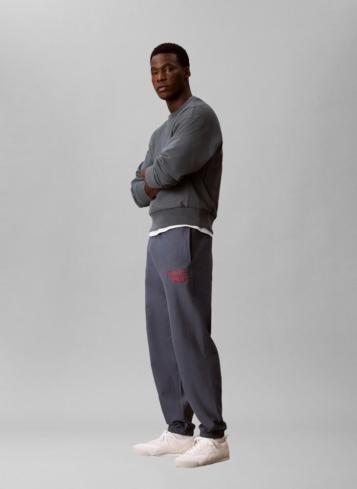 Calvin Klein Jeans Relaxed Embroidered Logo Joggers - Image 1
