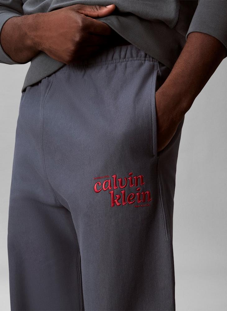 Calvin Klein Jeans Relaxed Embroidered Logo Joggers - Image 3