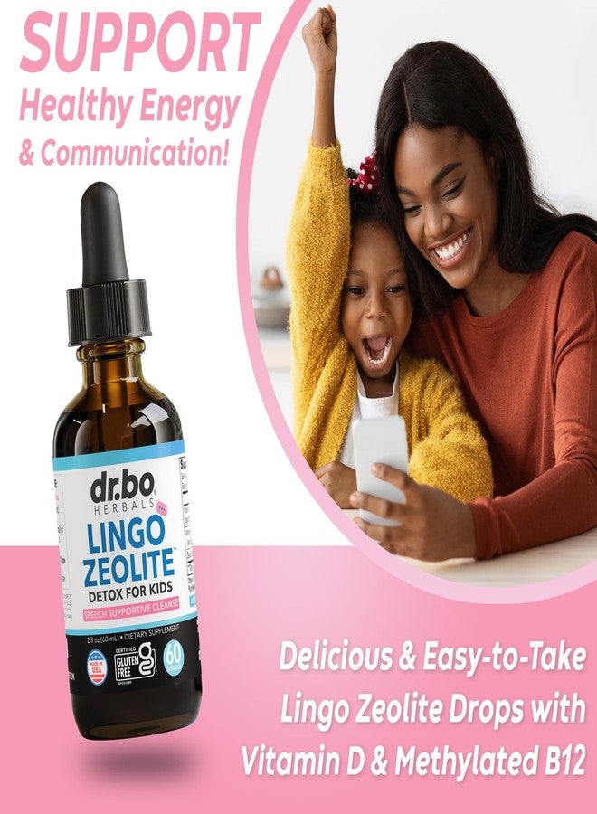 dr.bo Zeolite Detox for Kids Lingo Drops - Natural Lingo Zeolite Drops for Kids Methylated B12 & D3 Advanced Clinoptilolite - Pure Extra Clinoptilolite Leap Liquid Detox Body Cleanse Supplement Ages 3+, 2oz - Image 3