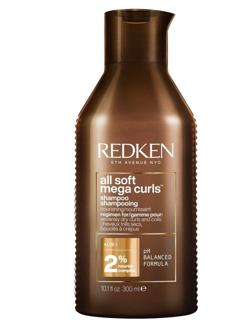 Redken All Soft Mega Curls Shampoo 300ml - Image 1