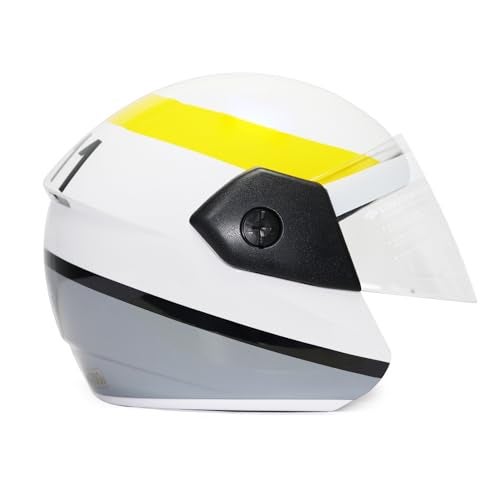 TVS Racing Kids Graphics Half face Helmet Yellow XXS - Image 2