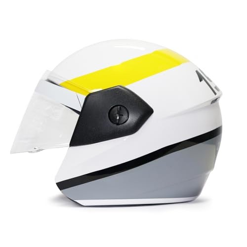 TVS Racing Kids Graphics Half face Helmet Yellow XXS - Image 1