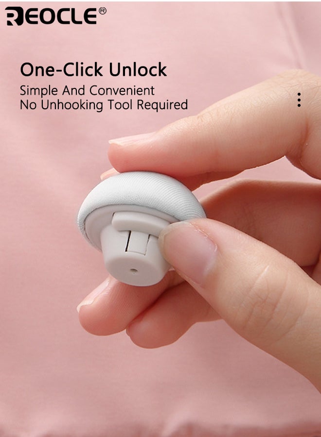 REOCLE 10pcs Quilt Fixers Anti-Run Buckles with Invisible Non-Slip Safety Clips Reusable Detachable Bed Sheet Holders for Mattress Bedding Home Use - Image 3