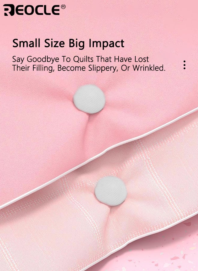 REOCLE 10pcs Quilt Fixers Anti-Run Buckles with Invisible Non-Slip Safety Clips Reusable Detachable Bed Sheet Holders for Mattress Bedding Home Use - Image 2