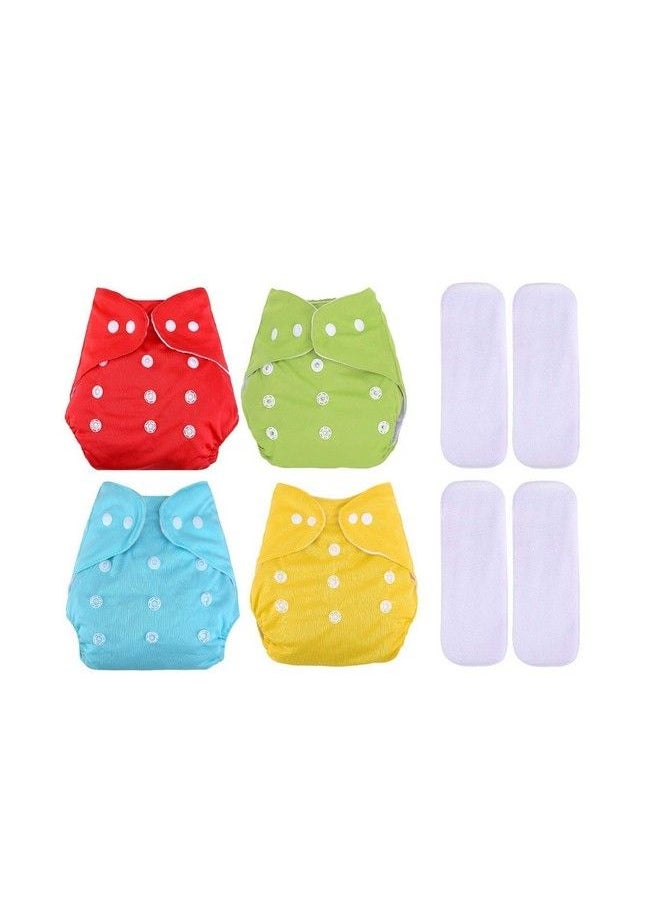 DOMENICO Washable Baby Diaper Premium Cloth Diaper Reusable Diaper Washable Diaper Adjustable Size Waterproof(Assorted Color)  - Image 1