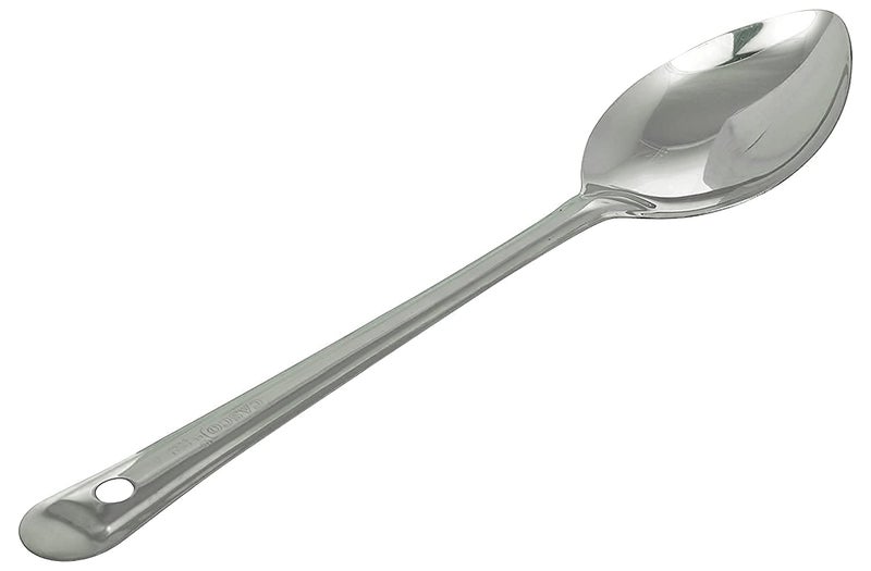 RJ kitchenware Store Stainless Steel Basting Serving Spoon,32 Cms Stainless Steel Deep Spoon | Soup | Curry Sambar Dal Dahi Lassi Milk Cooking and Serving Spoon for Kitchen Set of, Deep Spoon - Image 3