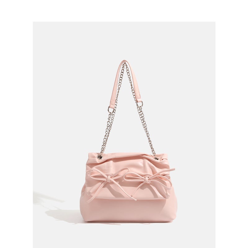 Girl'S Heart New Ballet Bow Tote Bag Large Capacity Shoulder Crossbody Bag - Image 1