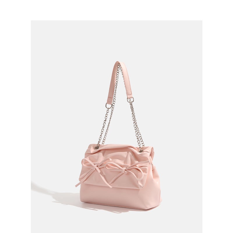 Girl'S Heart New Ballet Bow Tote Bag Large Capacity Shoulder Crossbody Bag - Image 2