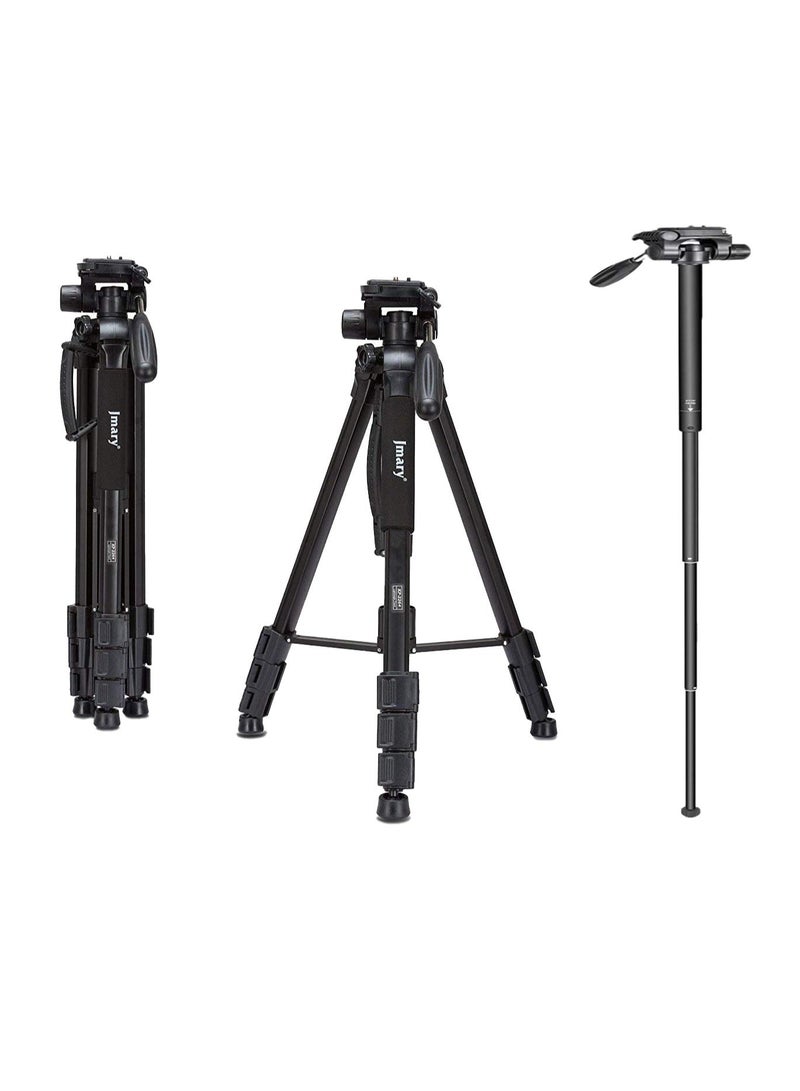 Jmary KP-2264 Professional Tripod Monopod for DSLR Cameras - Image 1