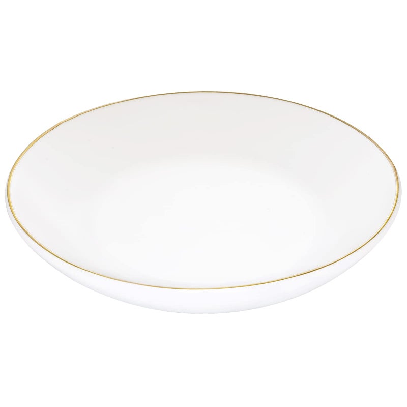 HANKOR 4.75" Ceramic Jewelry Tray, Small Ring Dish Holder Trinket Tray, Catch All Trays for Ring Earring Necklace Key, Christmas Gifts for Women Girls, White - Image 1