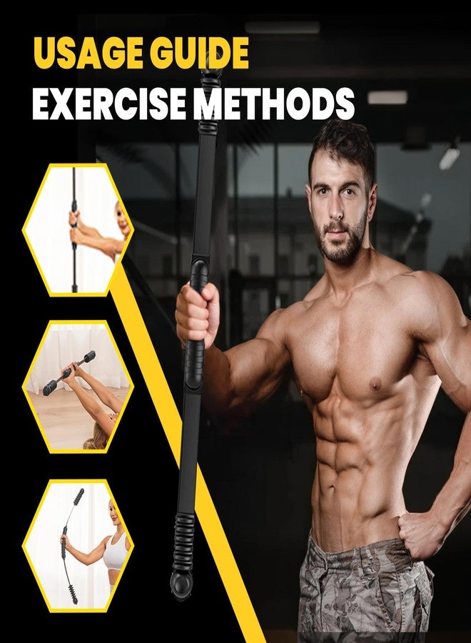 Ann Katy Upgraded Elastic Fitness Bar,Physical Therapy Equipment for Exercise Vibration Training,Fat Buring Workout for Yoga Pilates Sports,Abdominal Muscles Strength Exercises in Home Gym - Image 3