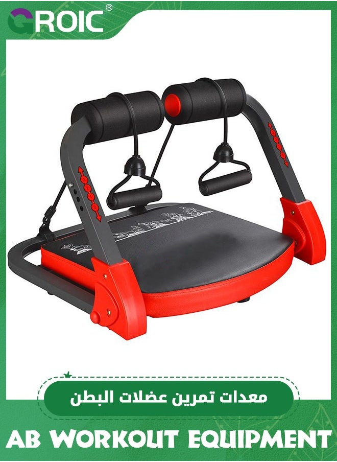 GROIC - Ab Workout Equipment,Ab Machine for Stomach Workout,Ab Trainer Machine for Home, Ab Crunch Machine for Home Exercise,Sit Up Machine with Resistance Bands,Core Exercise Machine - Image 1