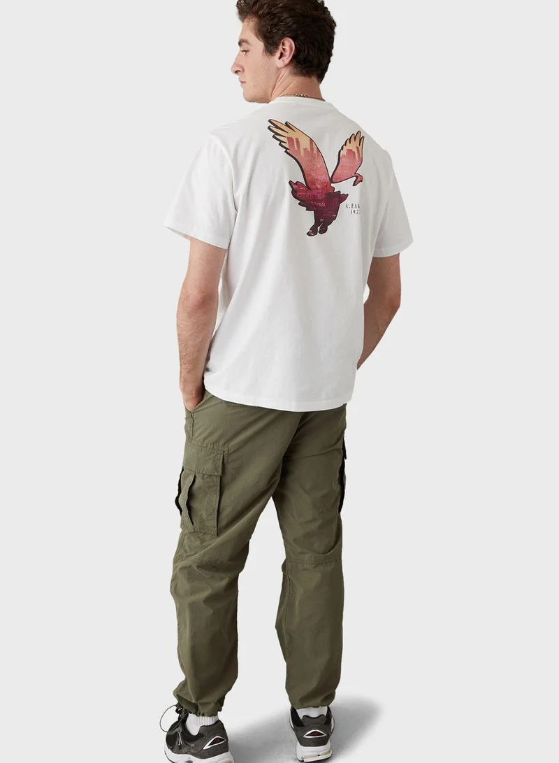 American Eagle Logo Graphic Crew Neck T-Shirt