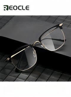 REOCLE Multifocus Reading Glasses Progressive Multifocal Reader Anti Blue Light Computer Frame Eyeglasses Multi Focus Transition Eyeglasses  - Image 2