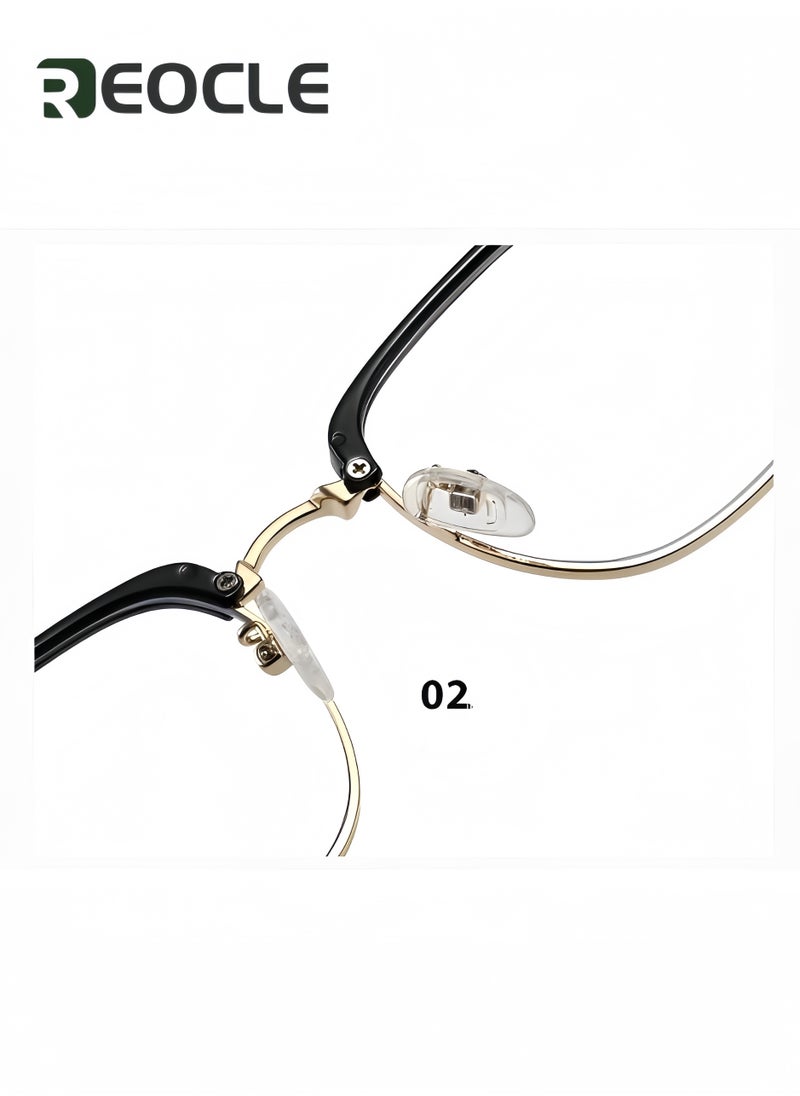 REOCLE - Multifocus Reading Glasses Progressive Multifocal Reader Anti Blue Light Computer Frame Eyeglasses Multi Focus Transition Eyeglasses - Image 1