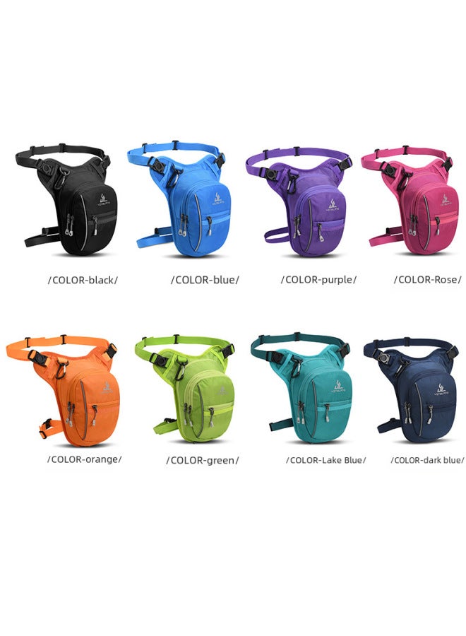 Generic Outdoor Sports Leg Bag Multifunctional Water-repellent Chest Bag Crossbody Bag Motorcycle Riding Mobile Phone Waist Bag Special Donation-Color:Purple - Image 4