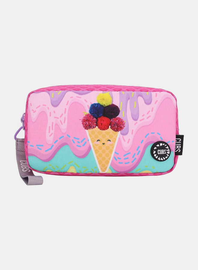 CUBS Pencil Case Pink Ice Cream - Image 1