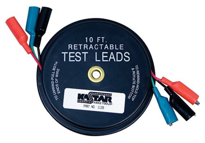 Lang Tools (1129 Retractable Test Lead, black, 3 Leads X 10' - Image 1