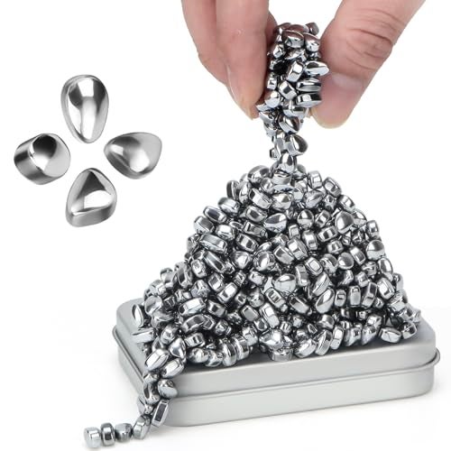 DYRDM 300 Original Ferrite Putty Silver Sensory Stones Adult Fidget Stress Relief Desk Office Item Ferrite Stones Stocking Stuffers Gifts - Image 1